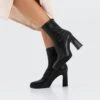 Stradivarius MIT ABSATZ - High Heel Stiefelette - Black