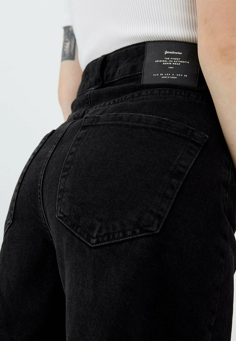 Stradivarius LONGLINE - Jeans Shorts - Black Denim 5 Stradivarius LONGLINE - Jeans Shorts - Black Denim – Bild 5