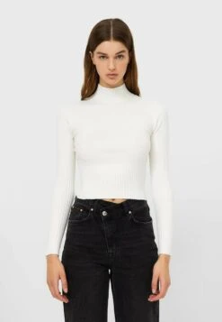 Stradivarius STEHKRAGEN - Strickpullover - White 11 Stradivarius STEHKRAGEN - Strickpullover - White -Stradivarius Deutschland Verkaufs-Shop 73185b774d6045eebc18082d27e4e57a 1
