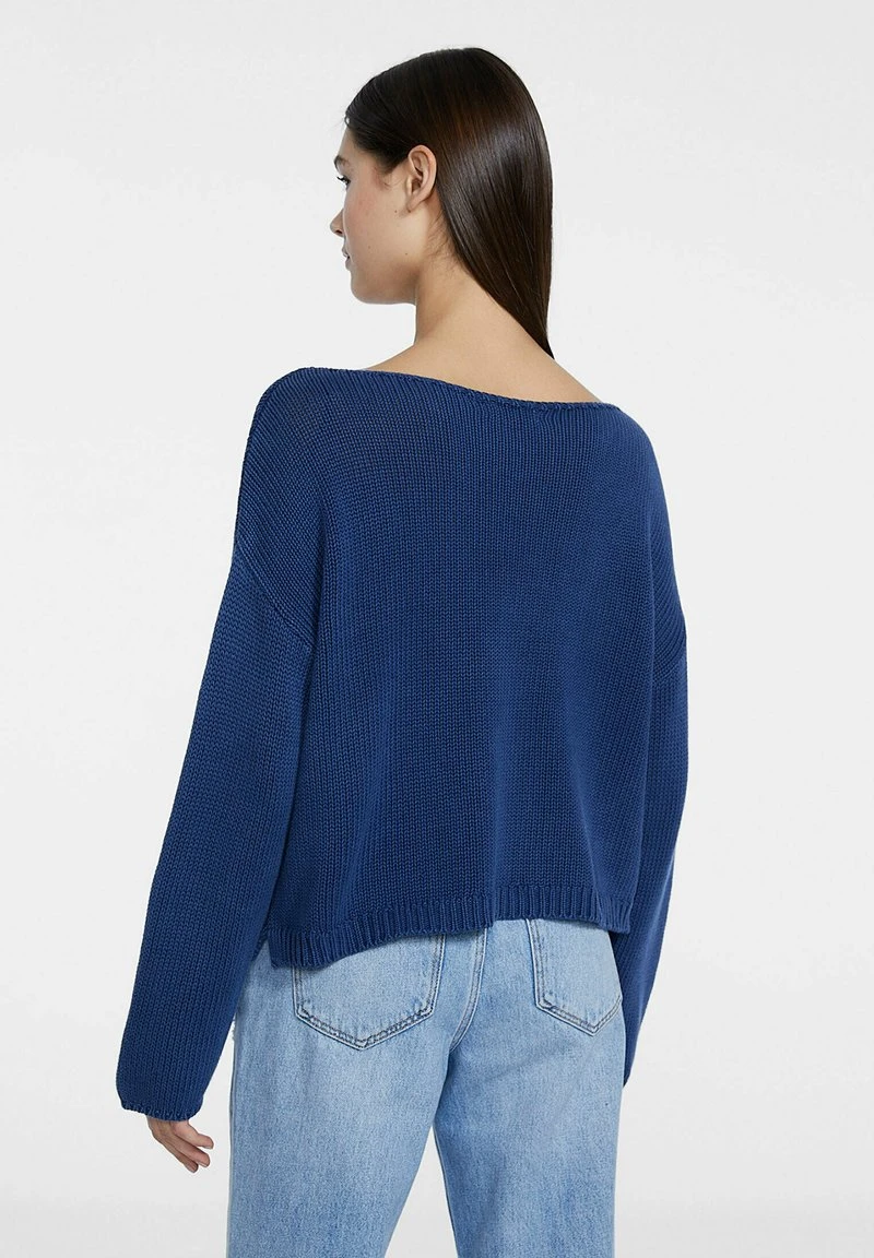 Stradivarius DROP SLEEVE - Strickpullover - Royal Blue 3 Stradivarius DROP SLEEVE - Strickpullover - Royal Blue – Bild 3