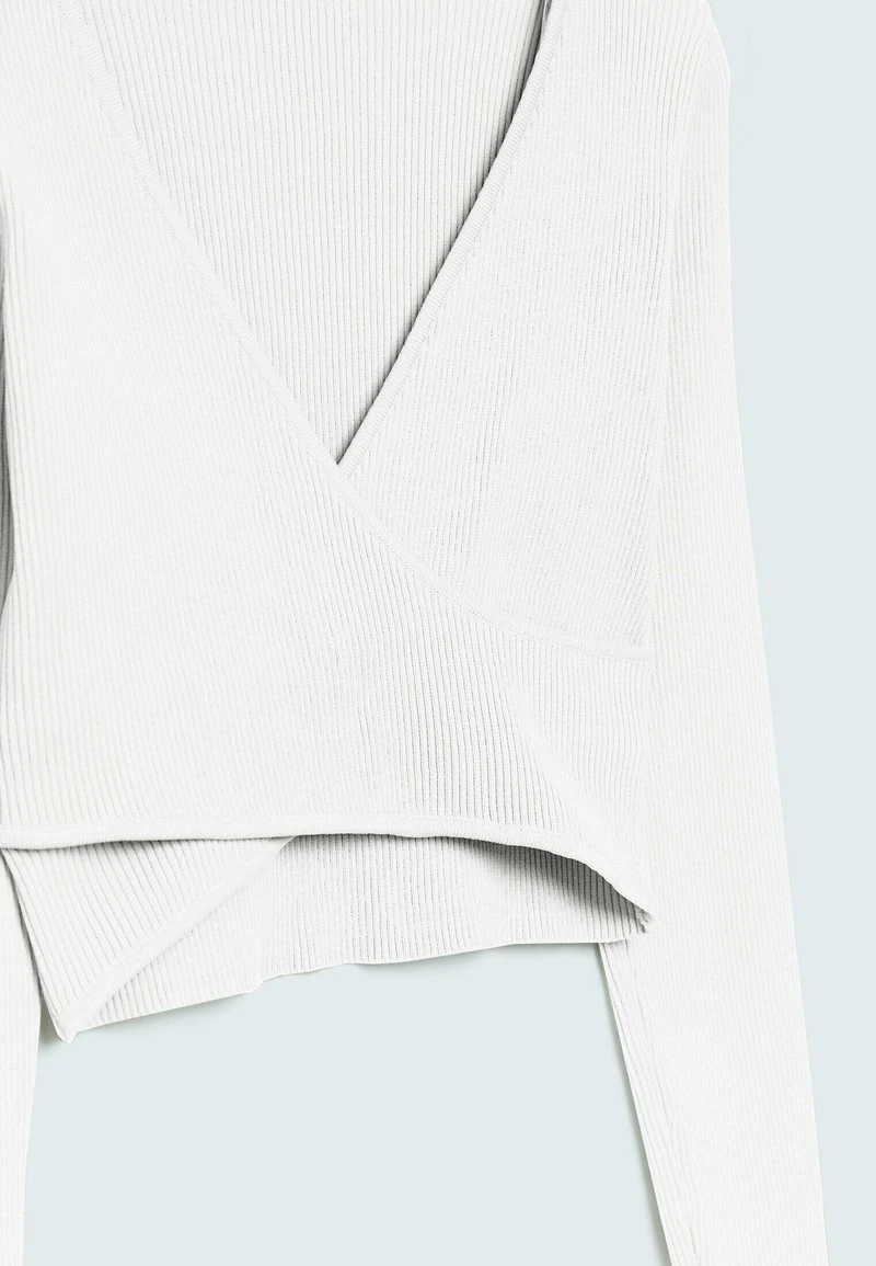 Stradivarius WRAP - Langarmshirt - Off White 6 Stradivarius WRAP - Langarmshirt - Off White – Bild 6