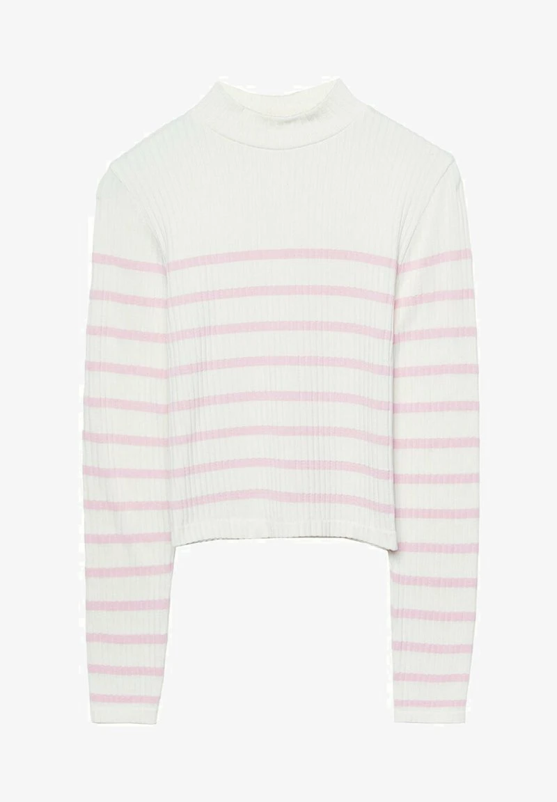 Stradivarius MIT STEHKRAGEN - Strickpullover - Light Pink 5 Stradivarius MIT STEHKRAGEN - Strickpullover - Light Pink – Bild 5