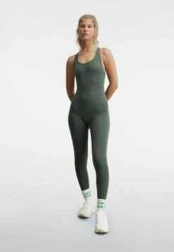 Stradivarius SEAMLESS - Jumpsuit - Mottled Green
