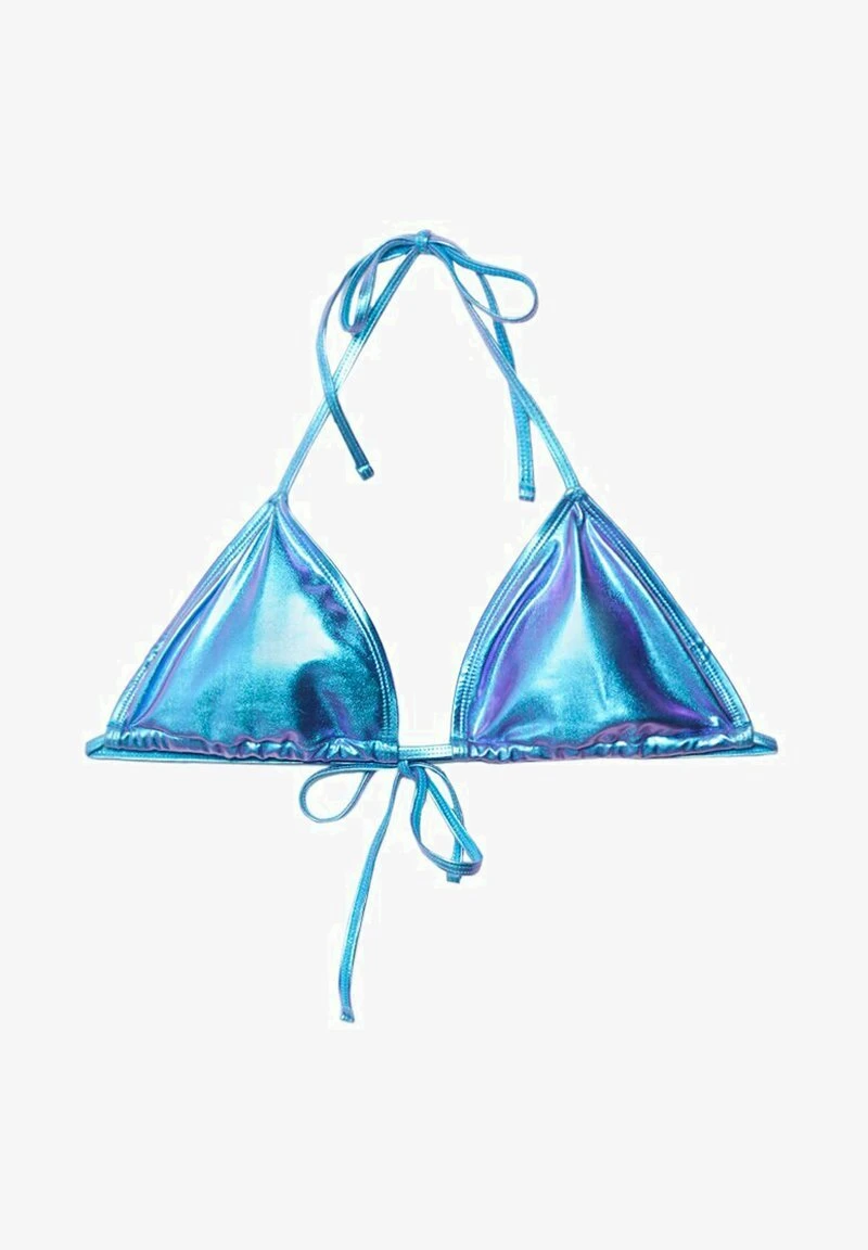 Stradivarius Bikini-Top - Metallic Blue 5 Stradivarius Bikini-Top - Metallic Blue – Bild 5
