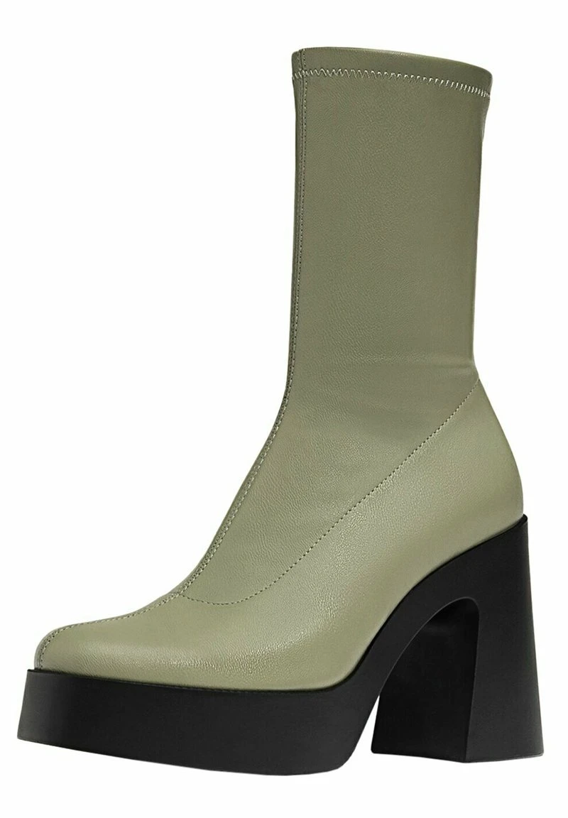 Stradivarius PLATEAU - High Heel Stiefelette - Grey 2 Stradivarius PLATEAU - High Heel Stiefelette - Grey – Bild 2