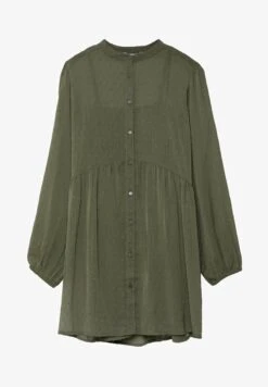 Stradivarius MIT MAOKRAGEN - Blusenkleid - Green -Stradivarius Deutschland Verkaufs-Shop 7ca717863e0d4bfd94991da8c4177d48