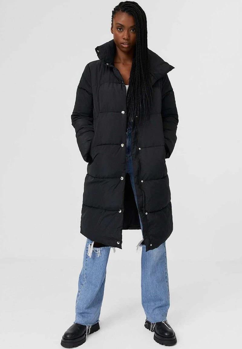 Stradivarius Wintermantel - Black 2 Stradivarius Wintermantel - Black – Bild 2