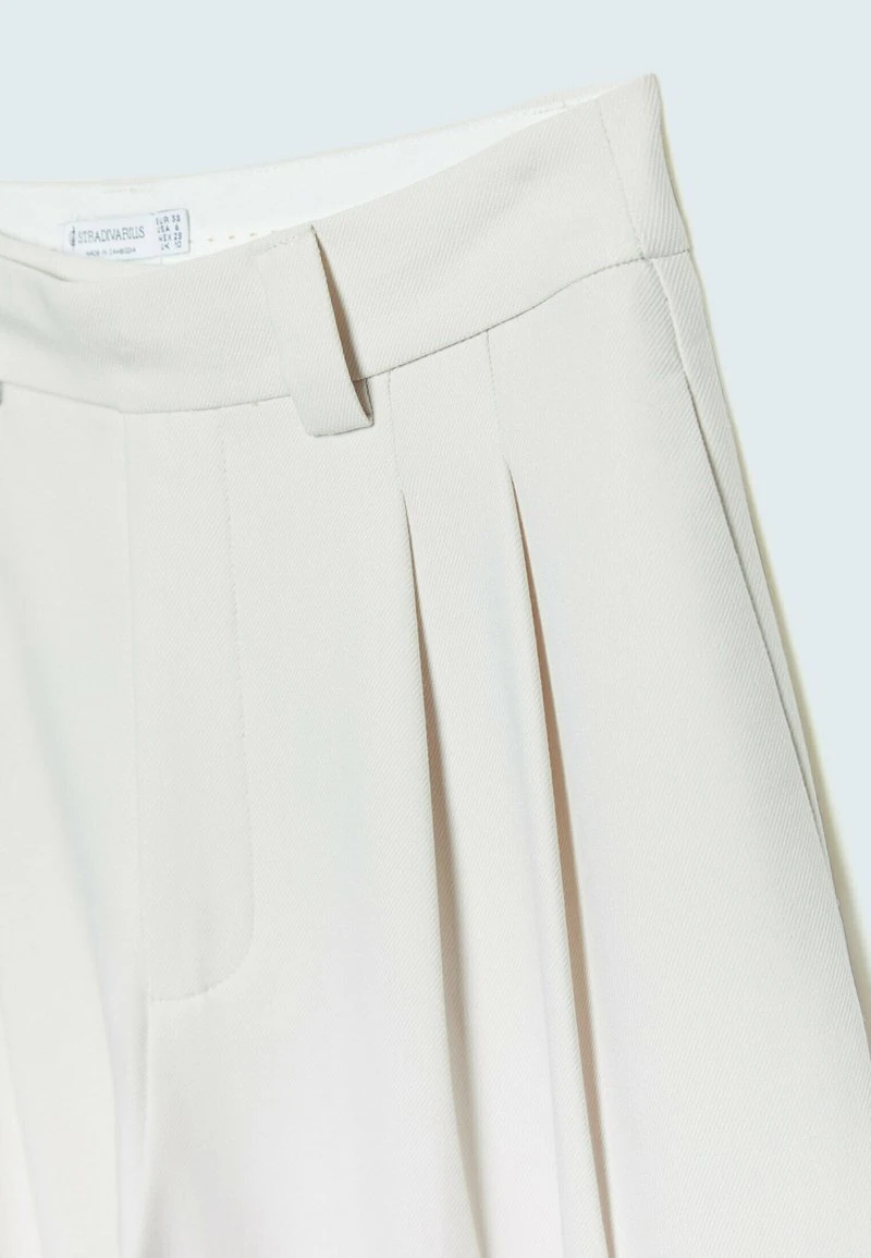 Stradivarius Stoffhose - Off White 6 Stradivarius Stoffhose - Off White – Bild 6