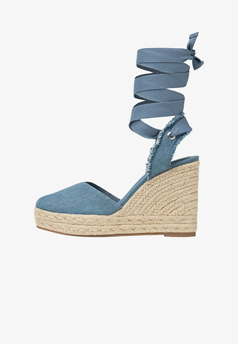 Stradivarius Keilsandalette - Blue 2 Stradivarius Keilsandalette - Blue – Bild 2