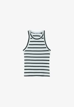 Stradivarius BASIC STRIPED RACERBACK - Top - White 10 Stradivarius BASIC STRIPED RACERBACK - Top - White -Stradivarius Deutschland Verkaufs-Shop 8079b17be60f4389adc10989e6a07766
