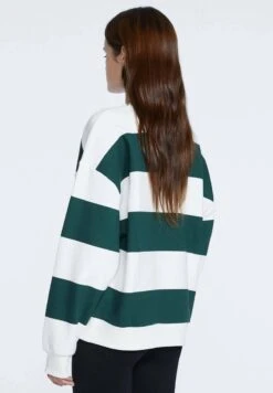 Stradivarius GESTREIFTES - Sweatshirt - Mottled Green -Stradivarius Deutschland Verkaufs-Shop 80b74b629e3f426c9cca22ce6b12bd8a