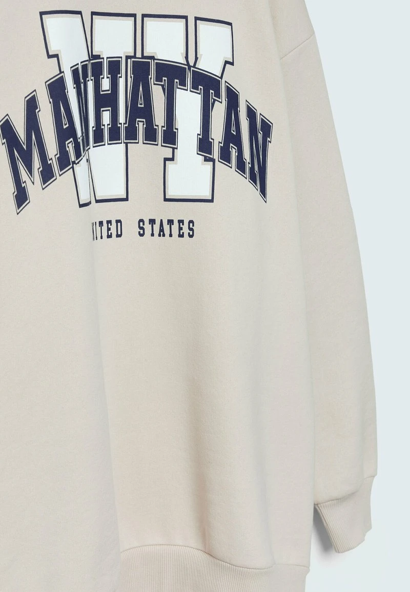 Stradivarius MIT MOTIV - Sweatshirt - Stone 6 Stradivarius MIT MOTIV - Sweatshirt - Stone – Bild 6