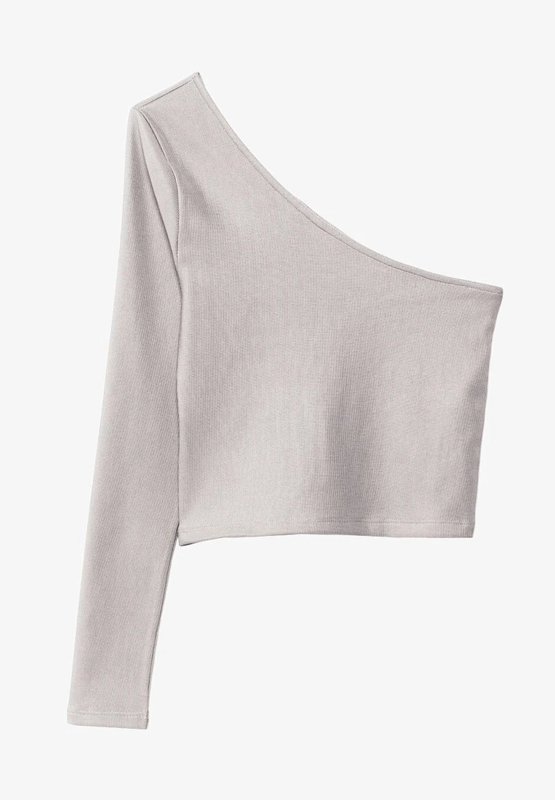 Stradivarius ASYMMETRISCHES - Langarmshirt - Stone 5 Stradivarius ASYMMETRISCHES - Langarmshirt - Stone – Bild 5