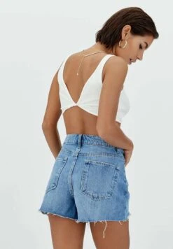 Stradivarius Jeans Shorts - Light Blue -Stradivarius Deutschland Verkaufs-Shop 824f974b52e64d409f248423fbbfa489