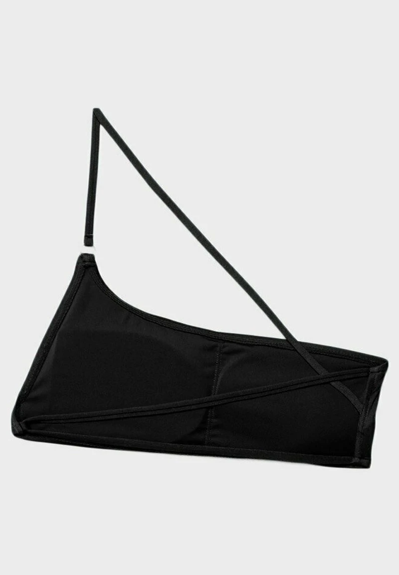 Stradivarius ASYMMETRIC WITH STRAPS AT THE BACK - Bikini-Top - Black 6 Stradivarius ASYMMETRIC WITH STRAPS AT THE BACK - Bikini-Top - Black – Bild 6