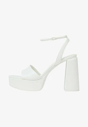 Stradivarius MIT PLATEAU-ABSATZ - High Heel Sandalette - White 5 Stradivarius MIT PLATEAU-ABSATZ - High Heel Sandalette - White – Bild 5