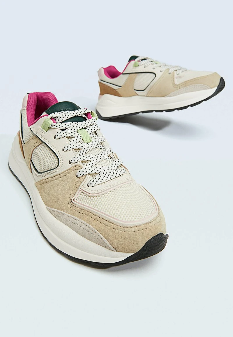 Stradivarius MIT MEHREREN ELEMENTEN - Sneaker Low - Beige 3 Stradivarius MIT MEHREREN ELEMENTEN - Sneaker Low - Beige – Bild 3