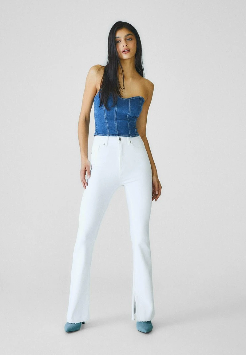 Stradivarius Jeans Bootcut - White 2 Stradivarius Jeans Bootcut - White – Bild 2