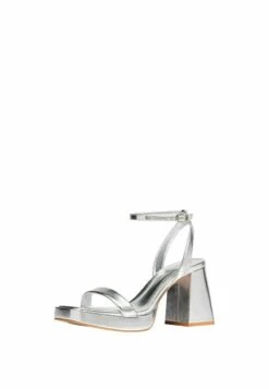 Stradivarius High Heel Sandalette - Silver Coloured 8 Stradivarius High Heel Sandalette - Silver Coloured -Stradivarius Deutschland Verkaufs-Shop 87cbf927cc4b41cea02d16cf782381e5