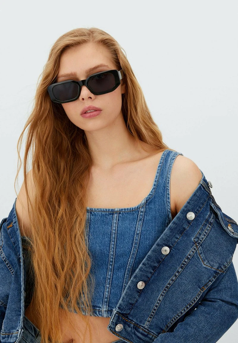 Stradivarius MIT KUNSTSTOFFGESTELL - Sonnenbrille - Black 1 Stradivarius MIT KUNSTSTOFFGESTELL - Sonnenbrille - Black