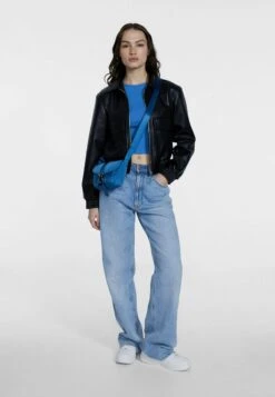 Stradivarius TECHNICAL MINI - Umhängetasche - Mottled Light Blue