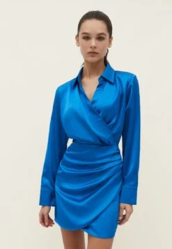 Stradivarius MIT DRAPIERTEM - Cocktailkleid/festliches Kleid - Blue 9 Stradivarius MIT DRAPIERTEM - Cocktailkleid/festliches Kleid - Blue -Stradivarius Deutschland Verkaufs-Shop 8b48af687a974a40ad1dfa2611b8750b