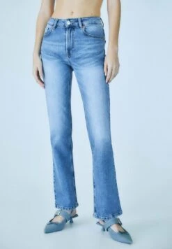 Stradivarius VINTAGE - Jeans Slim Fit - Stone Blue Denim