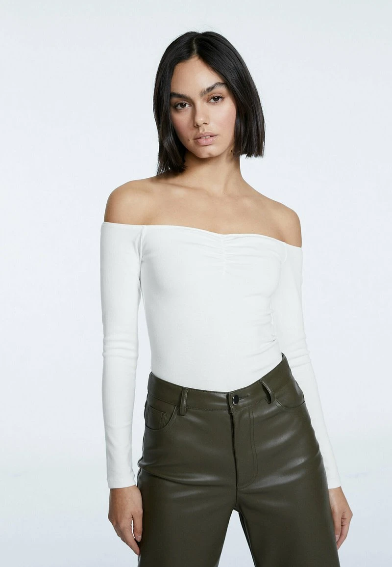 Stradivarius Langarmshirt - Off White 1 Stradivarius Langarmshirt - Off White