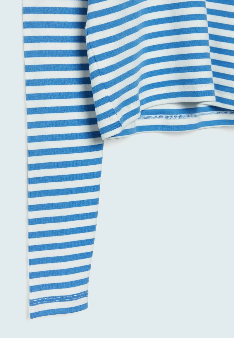 Stradivarius MIT STREIFEN - Langarmshirt - Light Blue 6 Stradivarius MIT STREIFEN - Langarmshirt - Light Blue – Bild 6