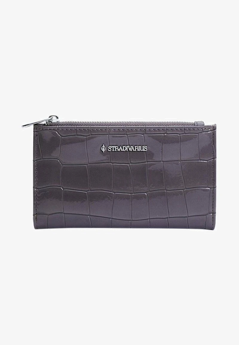 Stradivarius BASIC MIT KROKOPRÄGUNG - Geldbörse - Dark Grey 1 Stradivarius BASIC MIT KROKOPRÄGUNG - Geldbörse - Dark Grey