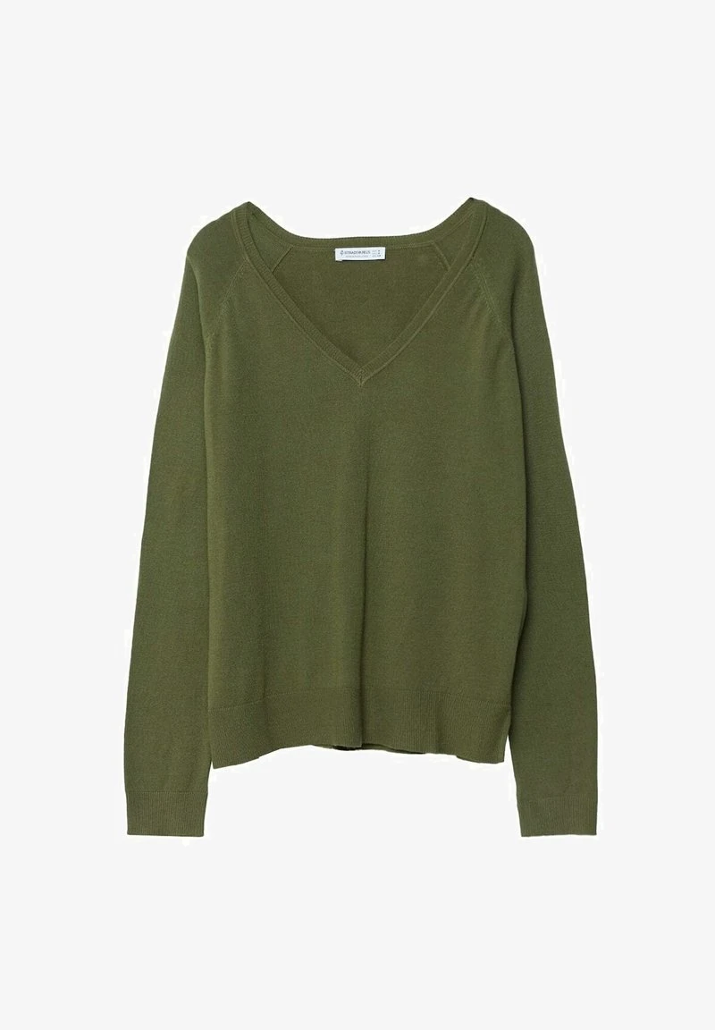 Stradivarius BASIC - Strickpullover - Green 5 Stradivarius BASIC - Strickpullover - Green – Bild 5