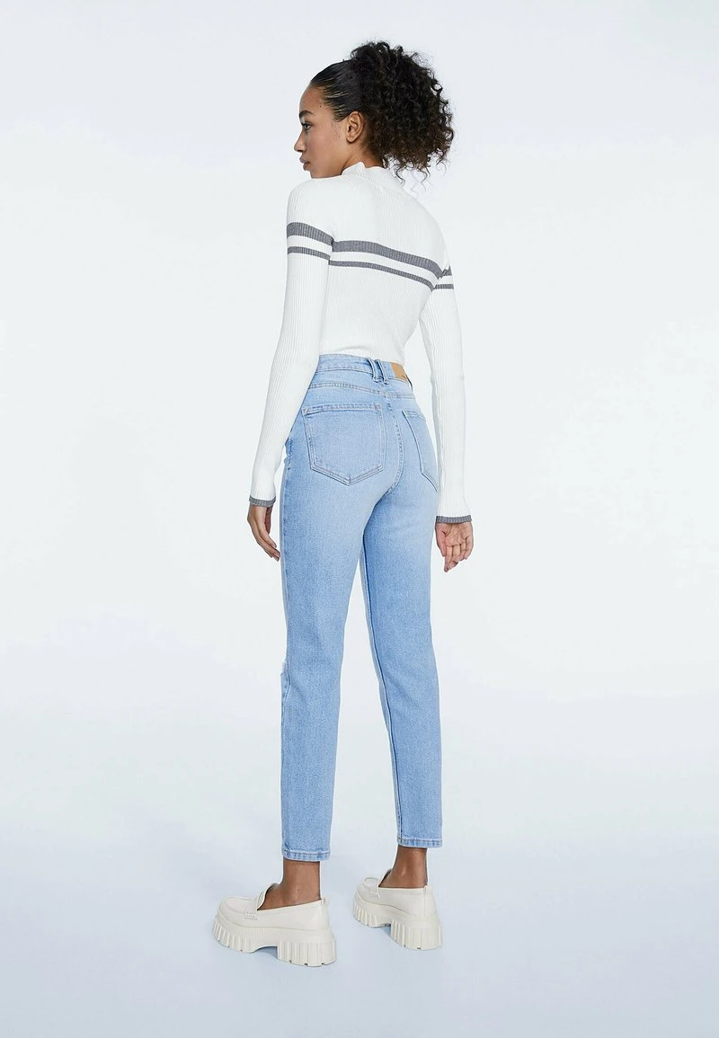 Stradivarius MOM - Jeans Slim Fit - Blue 3 Stradivarius MOM - Jeans Slim Fit - Blue – Bild 3