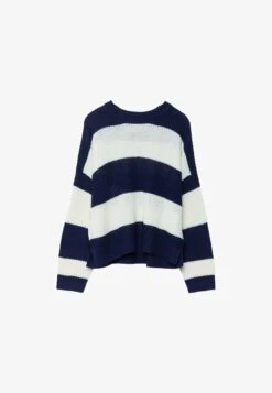 Stradivarius MIT STREIFEN - Strickpullover - Dark Blue 10 Stradivarius MIT STREIFEN - Strickpullover - Dark Blue -Stradivarius Deutschland Verkaufs-Shop 91133adaa2c3438696ddf230c4257c63