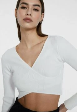 Stradivarius WRAP - Langarmshirt - Off White 8 Stradivarius WRAP - Langarmshirt - Off White -Stradivarius Deutschland Verkaufs-Shop 9133ff53a7cb49b8aef8a330024142b9