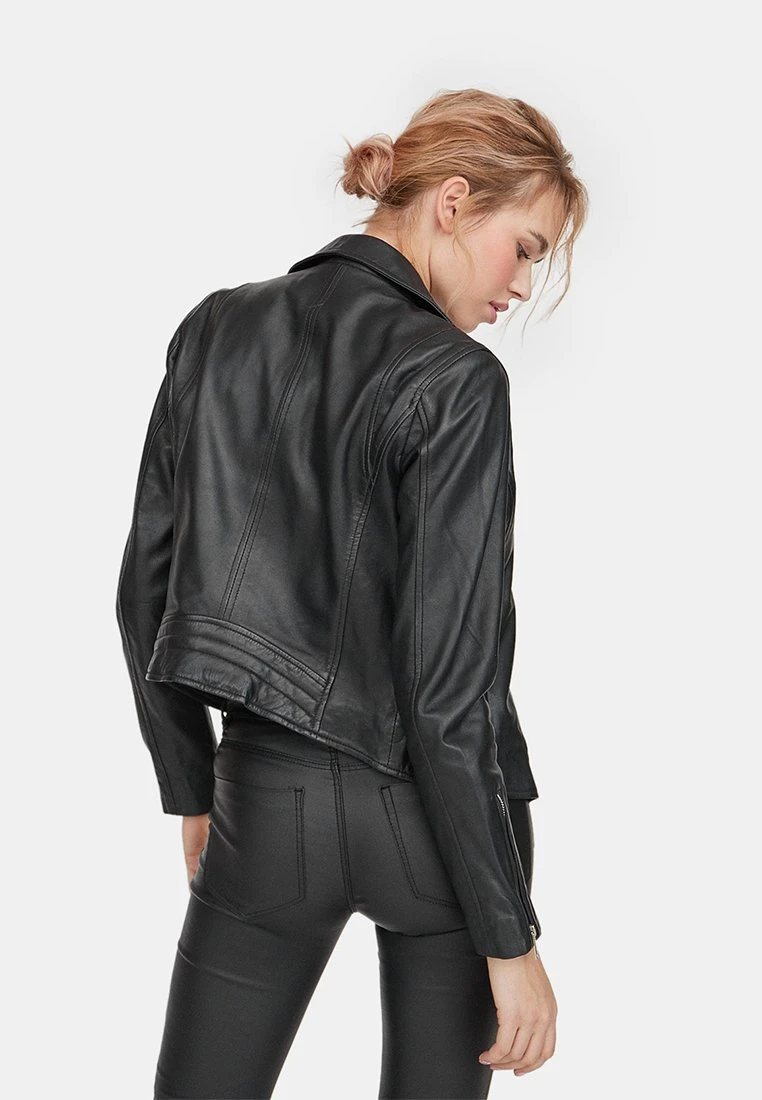 Stradivarius Lederjacke - Black 3 Stradivarius Lederjacke - Black – Bild 3