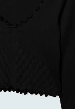 Stradivarius NAHTLOSES MIT WELLENSAUM - Langarmshirt - Black 11 Stradivarius NAHTLOSES MIT WELLENSAUM - Langarmshirt - Black -Stradivarius Deutschland Verkaufs-Shop 92b7e0b9d5774298b481a96033aa9e88