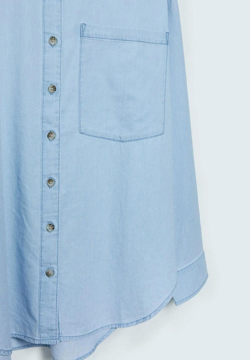 Stradivarius BASIC - Hemdbluse - Light Blue Denim 6 Stradivarius BASIC - Hemdbluse - Light Blue Denim – Bild 6