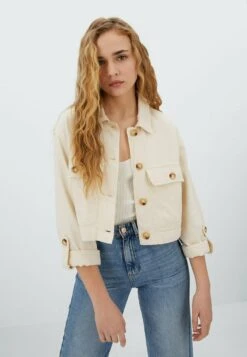 Stradivarius RUSTIKALE - Jeansjacke - Off White