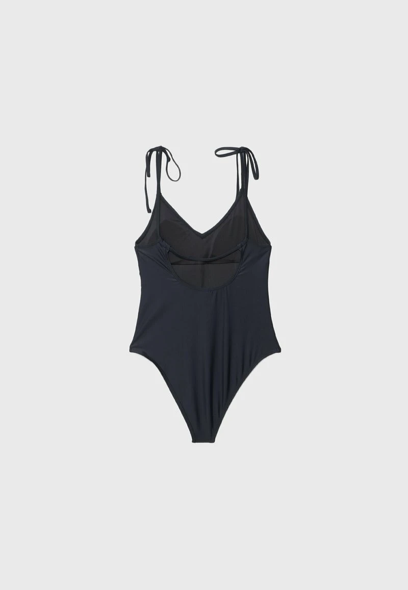 Stradivarius V-NECK - Badeanzug - Black 6 Stradivarius V-NECK - Badeanzug - Black – Bild 6