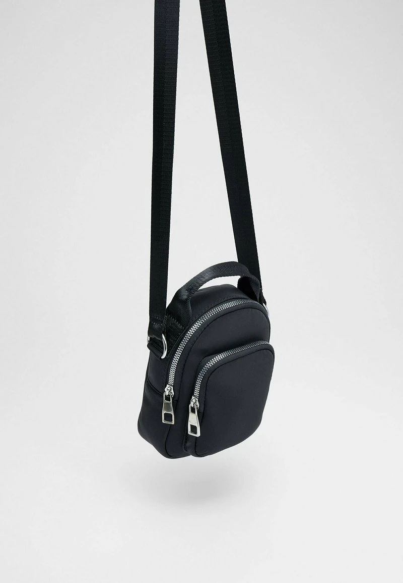 Stradivarius DOUBLE POCKET MINI - Umhängetasche - Black 5 Stradivarius DOUBLE POCKET MINI - Umhängetasche - Black – Bild 5