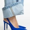 Stradivarius SLINGBACK - High Heel Pumps - Dark Blue