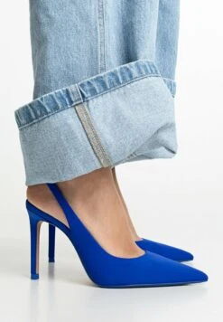 Stradivarius SLINGBACK - High Heel Pumps - Dark Blue
