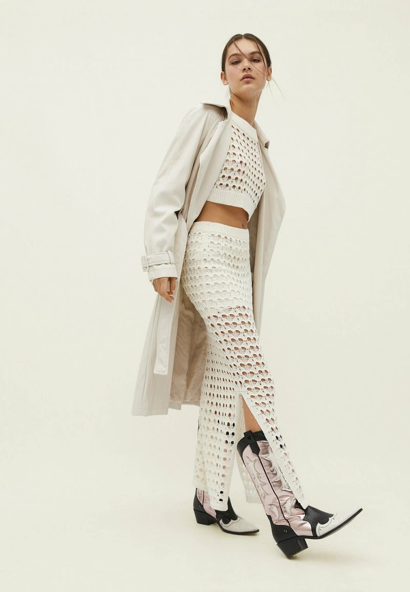 Stradivarius OPEN - Maxirock - Beige 4 Stradivarius OPEN - Maxirock - Beige – Bild 4