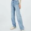 Stradivarius Jeans Straight Leg - Light Blue