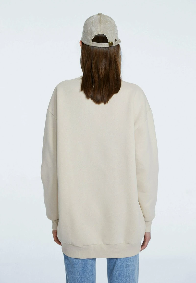 Stradivarius MIT MOTIV - Sweatshirt - Stone 3 Stradivarius MIT MOTIV - Sweatshirt - Stone – Bild 3