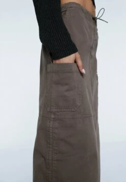 Stradivarius CARGO MIT RAFFUNG 07406161 - A-Linien-Rock - Light Brown -Stradivarius Deutschland Verkaufs-Shop 9b51f7ca7d4645e39788cf2362e5abd6