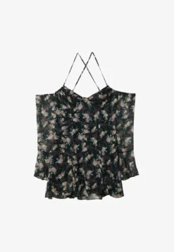 Stradivarius SHORT RUFFLED WITH A CRISS-CROSS BACK - Freizeitkleid - Mottled Lilac -Stradivarius Deutschland Verkaufs-Shop 9b53c8f7e433407bab6826644b616205