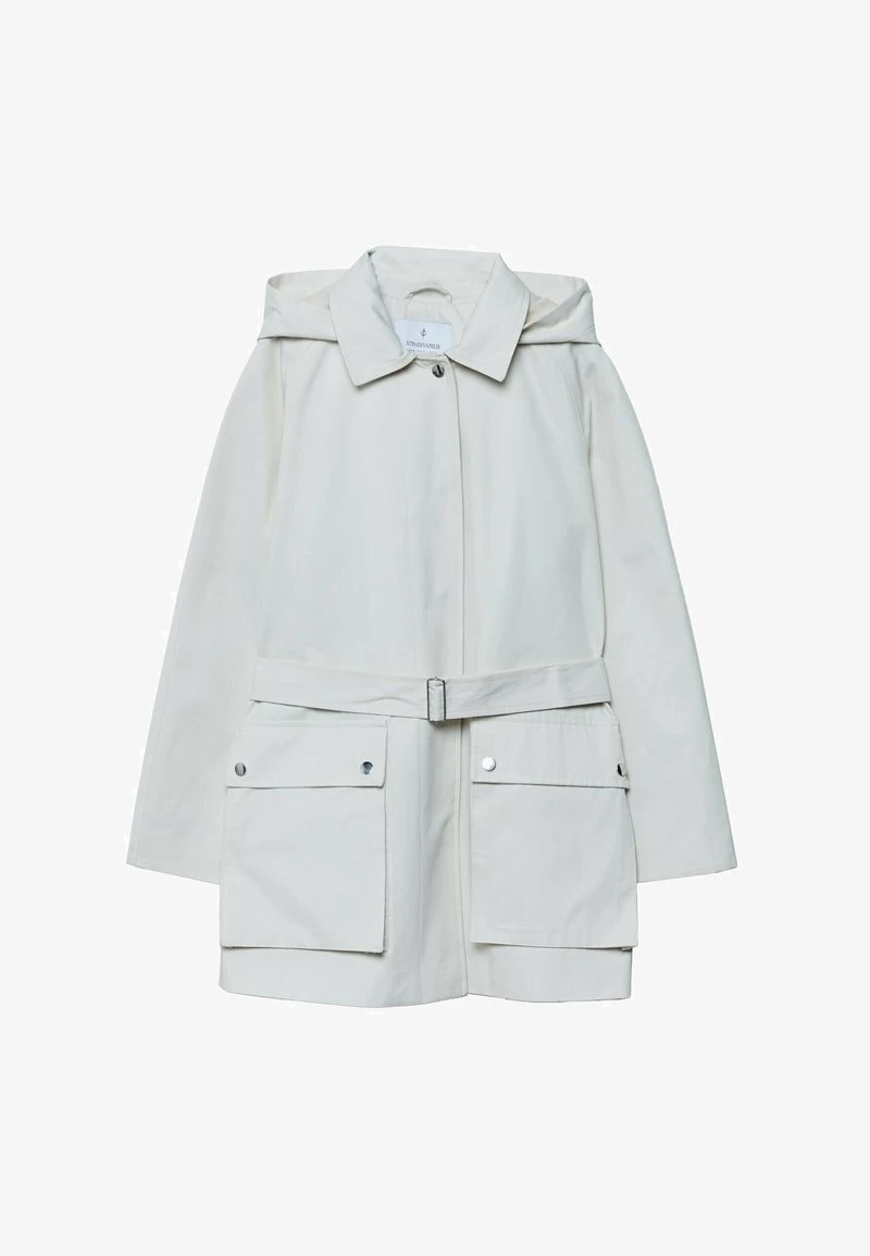 Stradivarius SHORT TECHNICAL WITH HOOD - Parka - Off White 6 Stradivarius SHORT TECHNICAL WITH HOOD - Parka - Off White – Bild 6