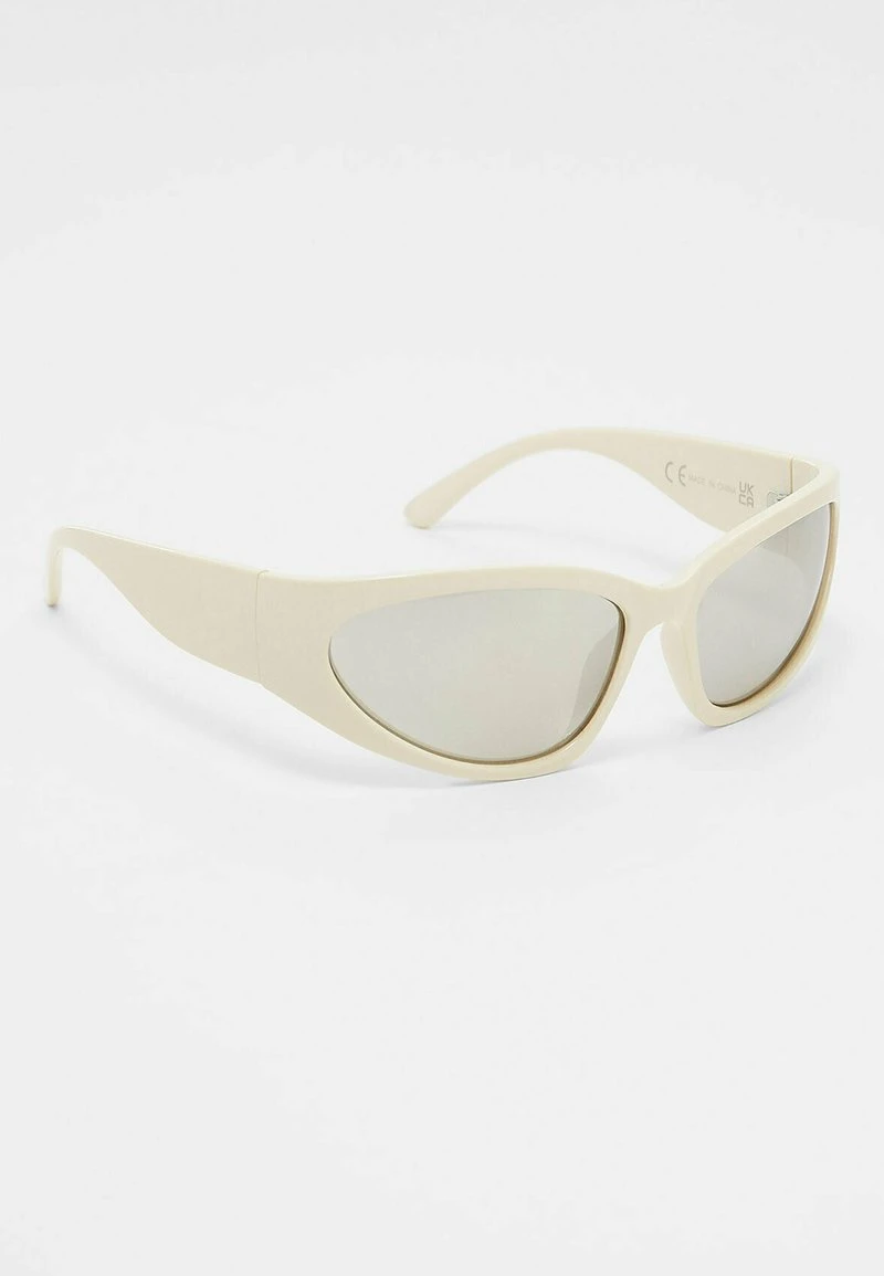 Stradivarius RESIN WRAPAROUND - Sonnenbrille - Off White 5 Stradivarius RESIN WRAPAROUND - Sonnenbrille - Off White – Bild 5