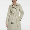 Stradivarius LONG REINFORCED - Trenchcoat - Beige